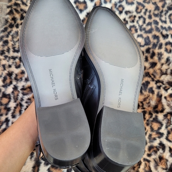 Michael Kors Radley Black Leather Pointed Toe Boots Sz 6.5 - Picture 11 of 16